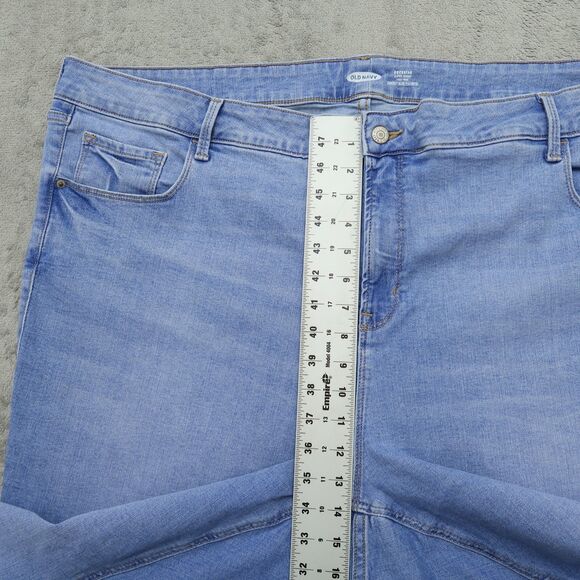 Old Navy Jeans Women's 28 Plus Blue High-Rise Rockstar Super Skinny 29" Inseam - Picture 6 of 15
